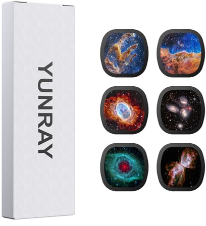 YUNRAY Realistic Discs, 6 Piece Ultra Clear 5K Projection Slides for Home Planetarium, Ultra HD Slides for Galaxy Projector Pro, Projector Not Included (Nebula 4)