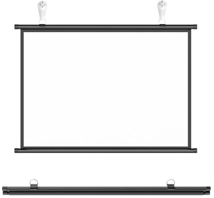 Projektionswand, Tragbarer Pull-Down-Projektor-Bildschirm for Wand- und Deckenmontage, 4:3 16:9, for drinnen draußen, 76,2–183,9 cm(0.16875,50)