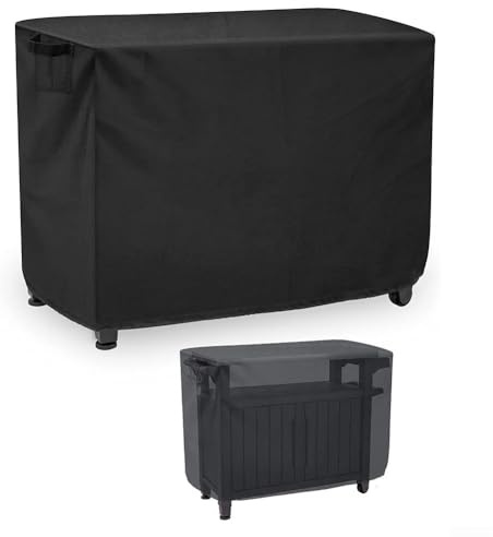 Housse imperméable pour table de cuisson extérieure, four à pizza et chariot de préparation avec serrure (140 x 61 x 81 cm)