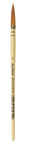 da Vinci Watercolor Series 488 CosmoTop Spin Pinsel, runde Synthetik mit lackiertem Naturgriff, Größe 1 (488-01)