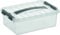 Sunware 78700017 - Aufbewahrungsbox „the q-line“, 4 Liter, mit Deckel, transparent, 1 Stück