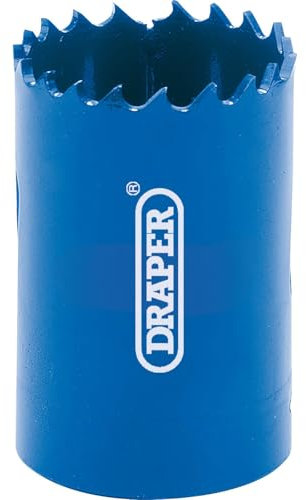 Draper 34757 Expert HSS Bi-Metal Hole Saw Blade, 33mm, Blue