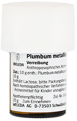 Plumbum Metallicum Praep. D 20 Trituration, 20 g