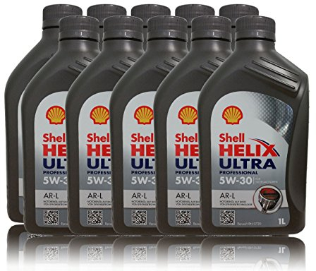 10 Liter SHELL Motoröl Öl HELIX ULTRA Professional AR-L 5W30 Renault RN0720