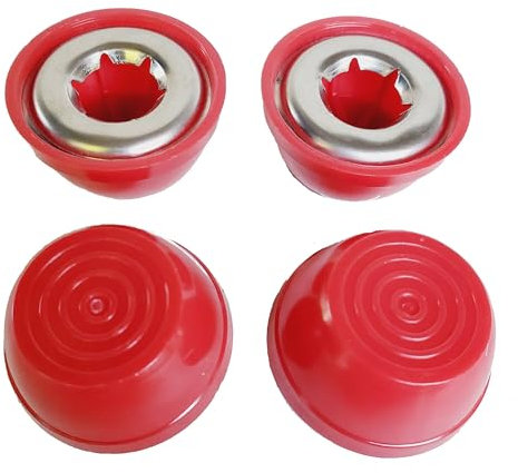 RADIO FLYER WAGON PARTS AXLE CAPS 0.50 NEW RED CAPS by Quadrapoint