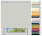EFIXS Thermorollo Medium - 25 mm Welle - Breiten: 60-240 cm - Höhen bis 240 cm - Hier: 180 cm x 190 cm (Stoffbreite x Höhe) - hellgrau (054) - Hitzeschutzrollo - Verdunklungsrollo