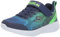 Skechers Jungen Go Run 600 Baxtux Sneaker, Navy Mesh Navy Synthetic Lime Trim, 30 EU
