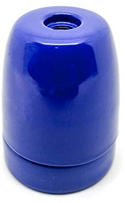 Lampenfassung Porzellan E27 blau