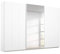 Rauch Möbel Seattle Schrank Kleiderschrank Schwebetürenschrank 3-türig in Weiß mit Spiegel inklusive Zubehörpaket Classic 3 Kleiderstangen, 6 Einlegeböden BxHxT 271 x 210 x 62 cm