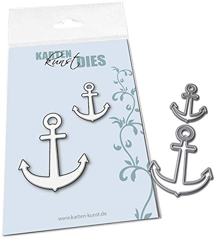 Karten-Kunst Stanzschablone kk-D087 Stanze Anker maritim Anchors Schneideschablone