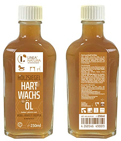 LINEA NATURA® Hartwachsöl | Möbelöl | Treppenöl | Hartwachs Holzöl farblos (250ml)