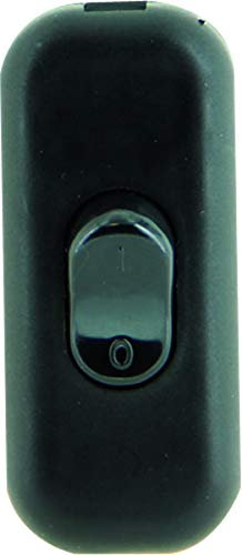 Voltman DIO043120 - Interrupteur Pour lampe 2A - Noir