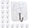 Ganci adesivi trasparenti,Gancio a parete per cucina in plastica impermeabile Asciugamano da bagno Ganci a soffitto Adatto Utilizzato in Cucina Bagno 20 Pezz