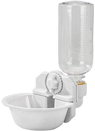 Lecerrot Fontaine à Eau Suspendue pour Petits Animaux, Abreuvoir 500ml pour Chats, Chiens, Lapins, Hamsters, Furets et Autres Petits Animaux