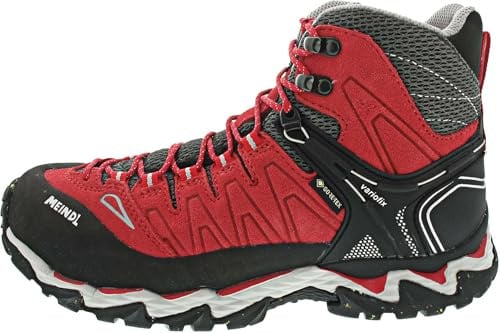 Meindl Herren Litepeak GTX Natur RotWanderstiefel | Das Modell Trekking Basic setzt sich zusammen aus Soft Polyester + Polypropylen Polster, sowie Polyamid zur Verstärkung an Ze