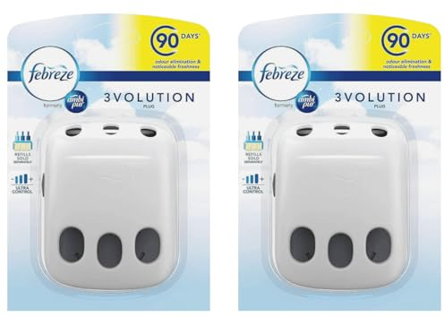 Febreze Ambi Pur 3Volution Air Freshener Plug-in Diffuser Device, Case Only, Pack of 2
