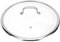 Housoutil Pfannendeckel Glas Universal Topfdeckel Edelstahl Rand Griff 34cm Durchmesser Deckelknopf Hitzebeständiges Kochdeckel Ersatz für Topf Pfanne Küche Kochgeschirr Zubehör