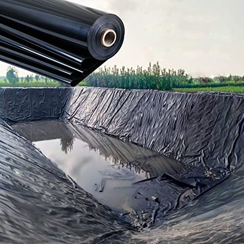 LOJOO Flexible vorgeschnittene Teichfolie – Fischteichfolien für Teiche im Freien, weiche HDPE-Teichfolien für Wasserspiele, Gartenbrunnen, Wasserfälle (Size : 8X 10 m)