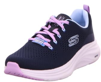 Skechers Herren Vapor Foam Fresh Trend Sneaker, Marineblaues Netzgewebe mit Lavendelbesatz, 39.5 EU