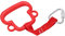 AMONIDA Swing Bar Ring, Fitnessring, Kletterausrüstung, Bequemer Griff für Monkey Bars (Rot)