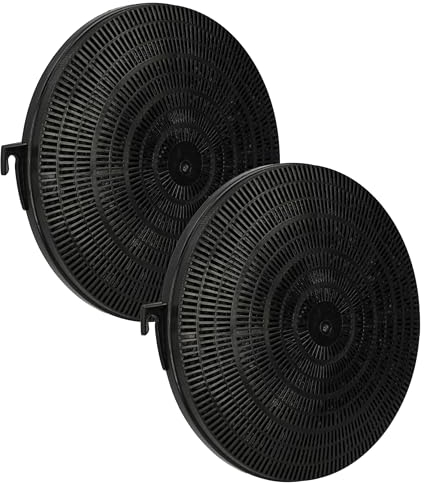 vhbw 2x Aktivkohlefilter kompatibel mit Zanussi CHM189W 94264065400 Dunstabzugshaube - 21 cm