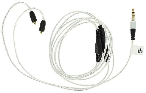 vhbw Audio AUX Kabel kompatibel mit Logitech Ultimate Ears UE 900 Kopfhörer - Audiokabel 3,5 mm Klinkenstecker, 120 cm Silber