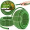 Tubo da giardino 1, 25 m, verde, rinforzato, a 3 strati, resistente ai raggi UV, flessibile, per irrigazione, giardinaggio, autolavaggio, tubo corazzato