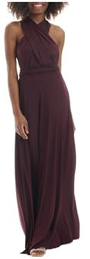 Juvell Abito da Damigella - Infinity Dress Maxi - Abiti da Sera - Top a Fascia Incluso - Vestito Donna Elegante - Boda-Bridesmaid-Baile - 1000 (40-44, Malva-Viola)