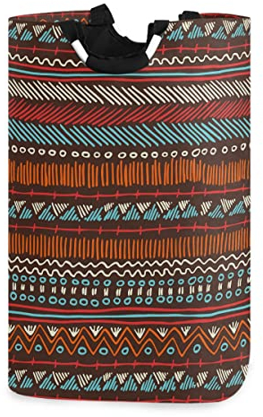 Bohemian Afrika Wäschekorb Faltbarer Organizer Wäschekorb für Kinderzimmer Schmutztuch Spielzeug Wohnheim Tasche