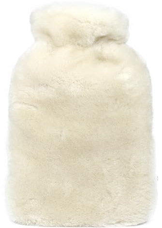 Luxury Sheepskin Hot Water Bottle Covers with PVC Bottle (Natural)