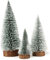 COLOFALLA 3 Stück Mini Weihnachtsbaum 10/15/20cm Mini Tannenbaum Miniatur Tischdeko mit holzen Basis Weihnachtsbaum Künstlich Weihnachten Tischdeko Deko Geschenke für Weihnachten (B)