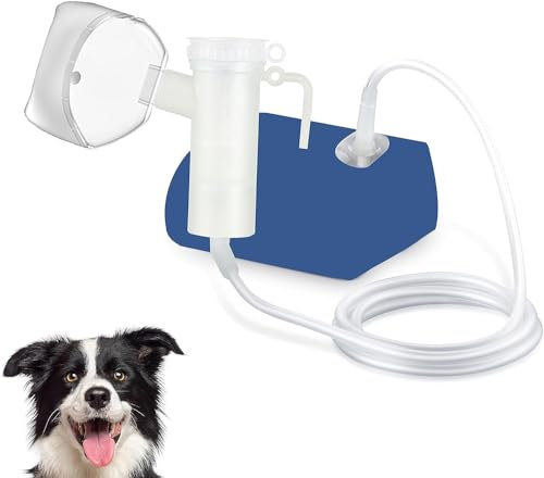ICARE-PET Taza nebulizadora para Mascotas y mascarilla inhaladora para Gatos y Perros pequeños, mascarilla de oxígeno para Mascotas (no Incluye máquina nebulizadora)