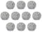 Uxcell 10 Pcs Wicker Rattan Balls 2.4 Inch Rattan Decorative Balls for Centerpiece Bowls Vase Fillers Home Decor Silver