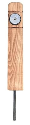 Generic 18 Inch Easy Install Verge Protection Posts, Optional Reflectors (1 Reflector), FSC Certified Douglas Fir Wood