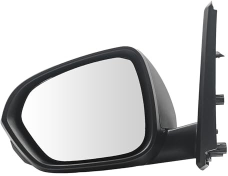 Convitex Espejo retrovisor lateral izquierdo completo para Dacia Duster (17-)/Renault Duster (18-), retrovisor eléctrico convexo, calefactable, 5 pines, lado del conductor