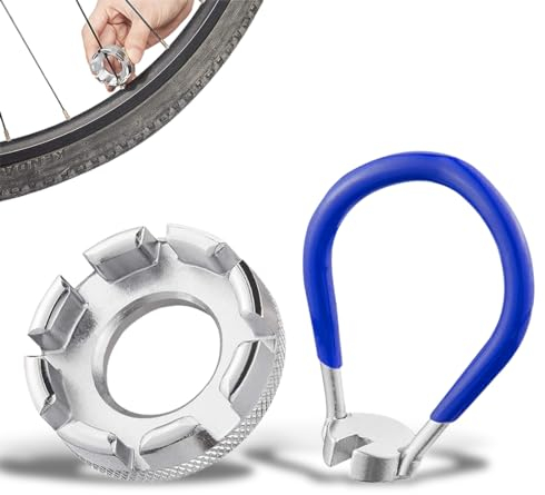 VODAFQS 2 Piezas Extractor de radios de Bicicleta Universal, Extractor de radios de Bicicleta, Llave extractora de radios de Bicicleta para Ajuste de Llantas
