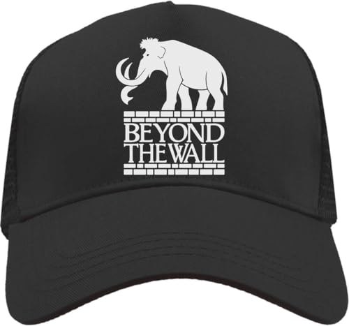 Functon+ Beyond The Wall Mammoth Mesh Back Trucker Cap Adjustable Snapback Hat Casual Black, Schwarz , Einheitsgröße