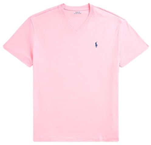 Polo Ralph Lauren Maglietta da Uomo con Scollo a V vestibilità Classica, RL Corso Rosa, XL