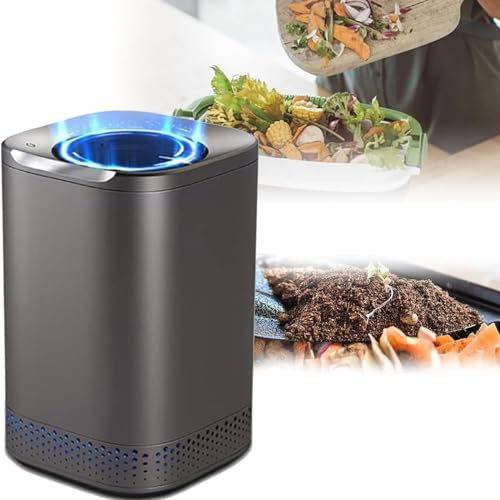 LSBHPPD Compostiera Elettrica per Rifiuti Cucina,Trasforma I Rifiuti Alimentari in Compost,Pattumiera Elettrica per Compost Appoggio Intelligente con Grande capacità,Compostatrice Cucina