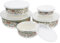 Alipis Mixing Bowls with Lid 5pcs Enamel Food Mixing Bowls Nesting Bowl Set Vintage Flower Bowl Food Serving Bowl Soup Bowl for Home Kitchen Cooking Baking Prepping A