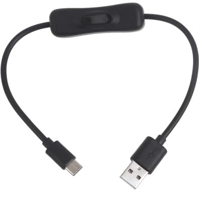 MinnowXY Câble de données USB-C avec interrupteur de type C USB 2.0 - Cordon adaptateur USB vers type C - Prend en charge la charge rapide et le transfert de données