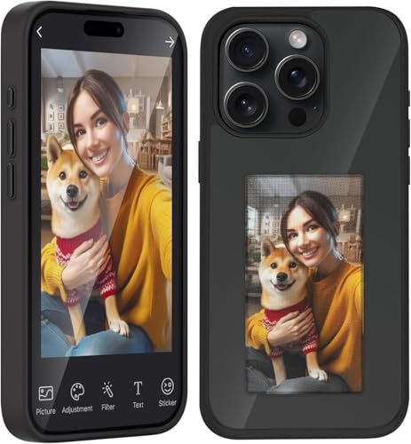 Ink Screen Handyhülle(HD-Upgrade),3,94 Zoll Personalisierte Hülle für iPhone 13 pro,Benutzerdefinierte Bilder auf dem E-Ink Handyhülle anzeigen,AI Phone Case,NFC Hülle