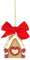 THUN, Addobbo Natalizio Casetta in Ceramica di Alta Qualità, Versione Grande, Collezione Natale, Addobbo Natalizio da Collezione, Idea Regalo per Natale, 5,8 x 4,6 x 6 cm