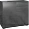 HOMCOM Mueble de almacenamiento aparador, armario con 2 cajones y 2 armarios con puertas, estantes ajustables, para sala de estar, cocina, dormitorio, 79 x 36 x 74 cm, color negro brillante