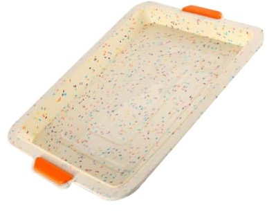 Cabilock Kuchenform Dessertschalen Kekspfanne Quadratische Cupcake-pfannen Cookie-Kuchen Keksschalen Tragbares Backblech Kekstablett Kuchenblech Mit Antihaftbeschichtung Brotbackform