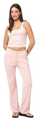 Juicy Couture Velour Track Pant with Diamante Branding Pantalon décontracté, Fleur d'amandier, L (Lot de 12) Femmes