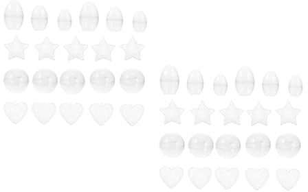 Cabilock 2 Sätze Plastikkugel Set Kaugummikugeln Klare Seifenblasen Weihnachtskugeln Zum Aufhängen Heimdekor Klebeband Christbaumkugeln Kugeln Mini Dekorationen 21 Stück * 2