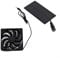URPIZY Solarbetriebener Abluftventilator 2W 4V Outdoor Camping Lüfter Grüne Ventilator Hohe Leistung 3000 U/min IP65 Wasserdicht Vielseitig Einsetzbar Für Haus RV Gewächshaus