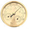 Feeshoppher 3-in-1 Metal Weather Station Barometer Thermometer Hygrometer Indoor Outdoor Temperature Humidity Pressure Meter 130Mm Gold