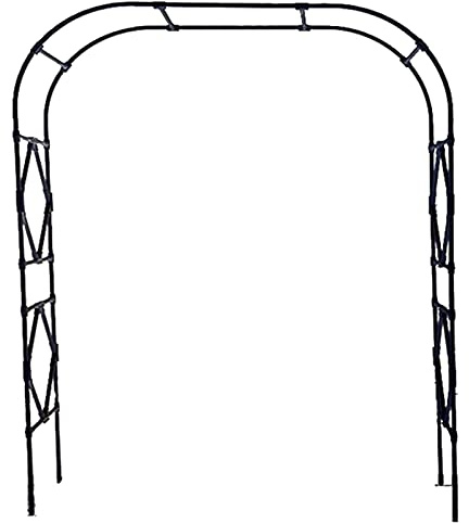 Arco de jardín para plantas trepadoras, pérgola de enrejado de metal resistente a la intemperie, árbol de rosas para bodas, decoración de jardín, ideal para vides y césped